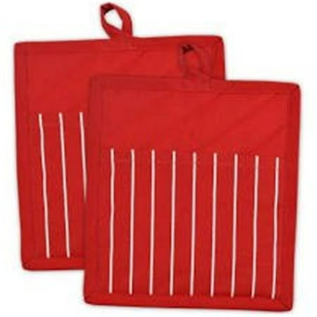 

Tango Red Stripe Chef Pot Holder Set of 2