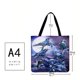 thumbnail image 3 of Atrapasueños Animal Impreso Hombro Shoppingbag Casual Bolso De Mano Grande Likrtyny Arte Deco, 3 of 4