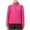 Hot Pink, variant on IROINNID Cardigan for Women Open Front And Winter Long Sleeve Solid Color Fleece Jacket Stand Collar Zipper Cardigan Outerwear Casual Coat,Purple