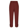 thumbnail image 6 of BILIKEYU Women's Elastic Waist Loose Fit Casual Outfits, womens pants, women's clothing, cargo pants women baggy, 6 of 6