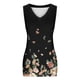 thumbnail image 4 of ICHUANYI Clearance Women's Fashion Solid Color V-neck Comfortable Loose T-shirt Sleeveless Blouse Casual Tops(Black, XL) ICHUANYI WER2023081002154, 4 of 6