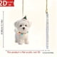 thumbnail image 4 of Pendiente de Perro Maltés Blanco Navideño, Collar de Navidad, Adornos para Casa, Regalo de Navidad, Pendiente de Perro 2D, Snow-white Maltese Dog Christmas Tree Pendant, Collar para Regalos, Adornos, 4 of 5