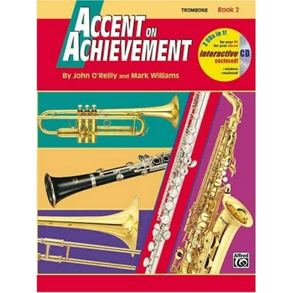 Pre-Owned Accent on Achievement, Bk 2 : Trombone, Book and Online Audio/Software (Paperback) 9780739004807