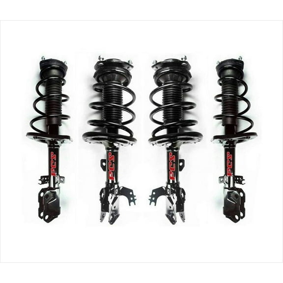 Front & Rear Complete Coil Spring Struts Fits 12-14 Camry 2.5L XLE LE L 4Pc Kit