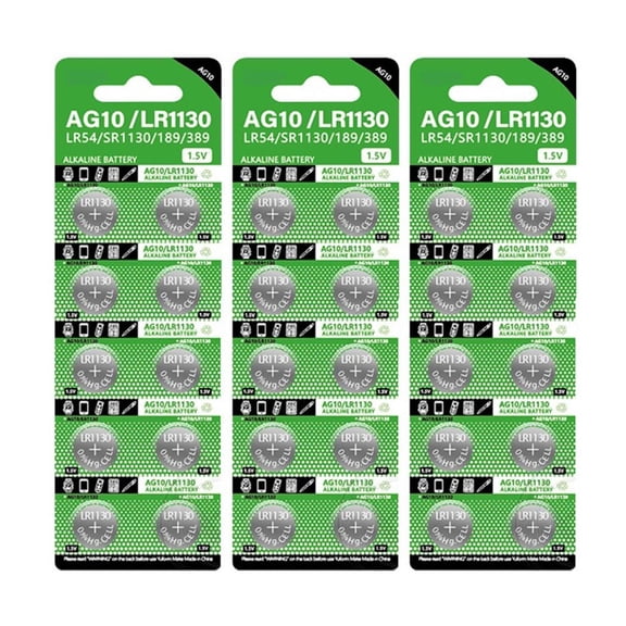 Yammee LR1130 AG10 Button Cell Battery 1.55V for Watch Remote Control Toy Calaculator Convenient LR54 SR1130 389 Coin Battery