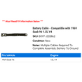 thumbnail image 2 of Battery Cable - Compatible with 1969 Saab 96 1.5L V4, 2 of 2