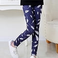 thumbnail image 2 of Odeerbi Kids Girls Cropped Leggings Stretchy Tights Pants Baby Pattern Printed Milk Silk Leggings Comfortable Slim Cropped Trousers White, 2 of 4