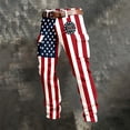 thumbnail image 2 of USA American Flag Jeans for Women & Men - 250th Anniversary Patriotic, Independent Heritage Style Straight Leg Pants, USA Long Sleeve Matching Bottoms, 2 of 4