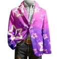 thumbnail image 2 of Abrigo Largo para Hombre Corduroy Impresión Botón Vestido Ceremonial Delantero Blazer con Bolsillos para la Boda de la Fiesta Diaria, 2 of 4