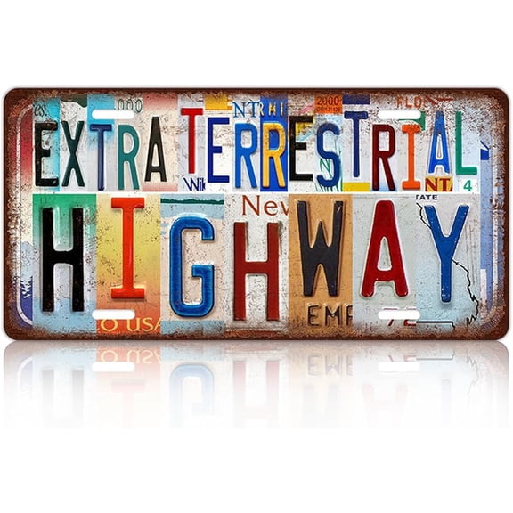 Vintage Wall Decor Stay Wild Moon Child License Plate Metal Sign Tin Signs Poster