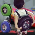 thumbnail image 2 of Sac à Dos pour Enfants en Forme de Pneu Coloré avec Roues 3D Dessin Animé, Réduction de Charge, 2 of 7