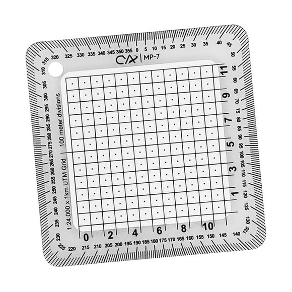 QualitChoice Utm Grid Degrees 1/24,000 Learning for Traveling Land Navigation Map Reading