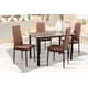 thumbnail image 1 of Comedor MOBILKRAFT Modelo Tunez Café 4 Sillas Tubular Rectangular Negro y Café, 1 of 5