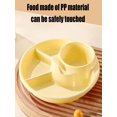 thumbnail image 5 of Meggemo 7.68 inch Round Four Compartment Meal Plate Freely combine ingredients Stylish and lightweight weight loss plate designed for portion control and fitness enthusiasts, 5 of 6