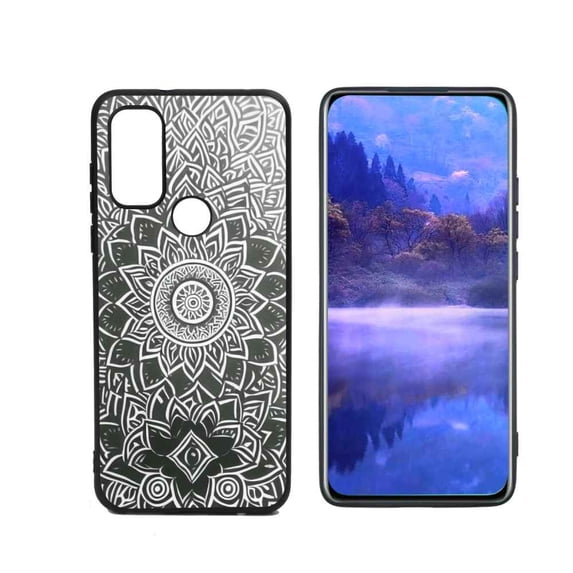 Compatible with Motorola Moto G Pure Phone Case, Mandala-107 Case Men Women, Flexible Silicone Shockproof Case for Motorola Moto G Pure