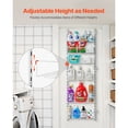 thumbnail image 4 of 6 Tier Adjustable Over the Door Pantry Organizer Hanging Storage Rack for Kitchen Bathroom, 4 of 11