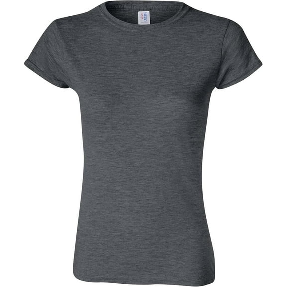 Gildan Women's Softstyle Cotton T-Shirt, Style G64000l, Multipack Medium Dark Heather (2-pack)