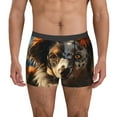 thumbnail image 2 of Bingfone Flower Crown Dog Men's Underwear - Casual Stretch Boxer Briefs-Large, 2 of 7