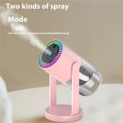 Weloille Star Projector Humidifier, USB Powered Portable Cool Mist Humidifier with LED Light, Ultra Quiet Air Humidifier, for Car Bedroom Office Desk Travel Use