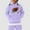Purple, variant on HUITKMM Girls Football Fan Sports Hoodie Retro Rugby Player Pullover Sweatshirt for Toddler Kids Teen Fans