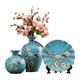 thumbnail image 1 of Jarrones de cerámica de 3 piezas, contenedores para plantas, adornos modernos, jarrones decorativos, flores Azul, 1 of 9