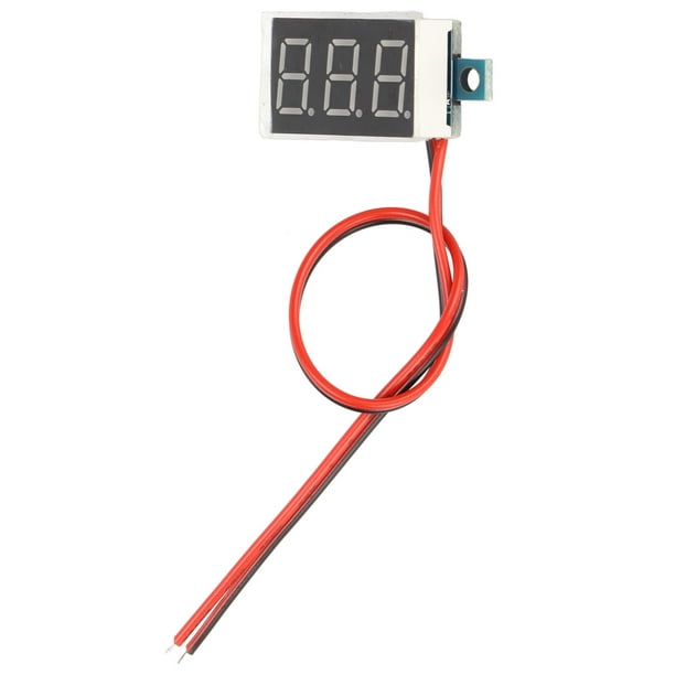 LED Voltmètre Numérique, PCB Voltmètre Numérique de Taille Standard Haute  Précision de Mesure pour la Mesure de Tension Rouge 