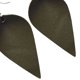 thumbnail image 4 of Guardurnaity Pendientes de cuero hechos a mano para niña, gancho en forma de lágrima de hoja bohemia, colgante, joyería para mujer Ropa, zapatos y accesorios Miscelánea negro verde, 4 of 6
