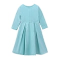 thumbnail image 6 of SONGGE Toddler Girls Long Sleeve Abaya Dress And Scarf Outfit Sets For Baby Kids Cartoon Relaxed Fit Clothes Sets, 6 of 8