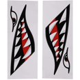 thumbnail image 1 of Shark Teeth Mouth Sticker，Canoe Car Kayak Accessories, Shark Teeth Stickers replacement for Kayak Canoe Dinghy Boat Car Truck Accessories, 1 of 1
