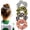 Colorful, variant on 4 count  Hair Scrunchies No  Elastic Hair Ties Satin Ponytail Holders Soccer Baseball Basketball Softball Print  Day Cheerleading Accessories for Women