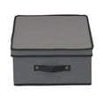 thumbnail image 5 of Household Essentials Mug and Tumbler Vision China Storage Box Chest, Gray, 5 of 7