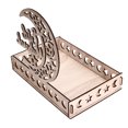 thumbnail image 3 of Ramadan Wooden Tray, Ramadan Dessert Tray Boxwood Muslim Style Design Reusable  for Home Decoration, 3 of 8