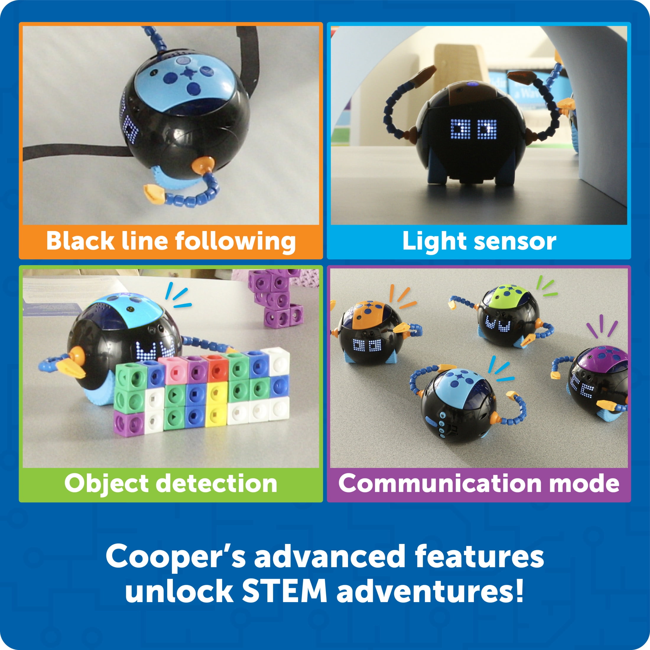 Learning Resources Cooper the STEM Robot, Coding Toy for Kids, Ages 5+