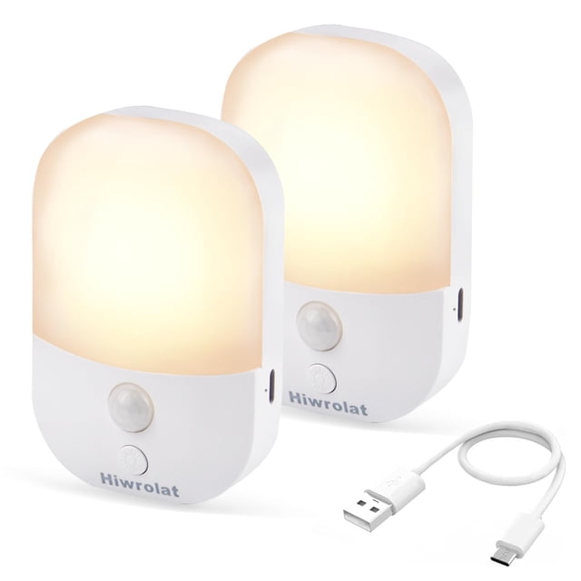 Lámpara Hiwrolat Luz Nocturna con Sensor de Movimiento Automático, Recargable