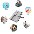 thumbnail image 4 of Toalla De Baño De Microfibra De Secado Rápido Deportivo Gris Liso Belug, 4 of 4