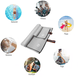 thumbnail image 4 of Toalla De Baño De Microfibra De Secado Rápido Deportivo Gris Liso Belug, 4 of 4