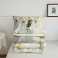 thumbnail image 5 of Erosebridal Floral Flower Comforter Sets,White Daisy Comforters & Duvets,Botanical Room Decorative,Reversible,Breathable,2pcs, 5 of 8