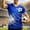 Blue A, variant on Soccer Jersey for Men 2026 Fan Short Sleeve Round Neck Soccer T-Shirt Lightweight Breathable Loose Fit Fitness Athletic Shirt Black 3XL
