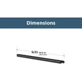 thumbnail image 4 of shiyou-Derby (1-Pack) 3-Wide Metal House Number Bracket for Customized System in Matte Black | Modern Outside Number Channel Rail | Rust-resistant, Personalized Address Sign | House Plaque, 4 of 4