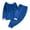 Blue, variant on Women Fleece Pajama Sets Fuzzy Sherp Lined Pullover Tops and Thick Warm Loungewear Pants