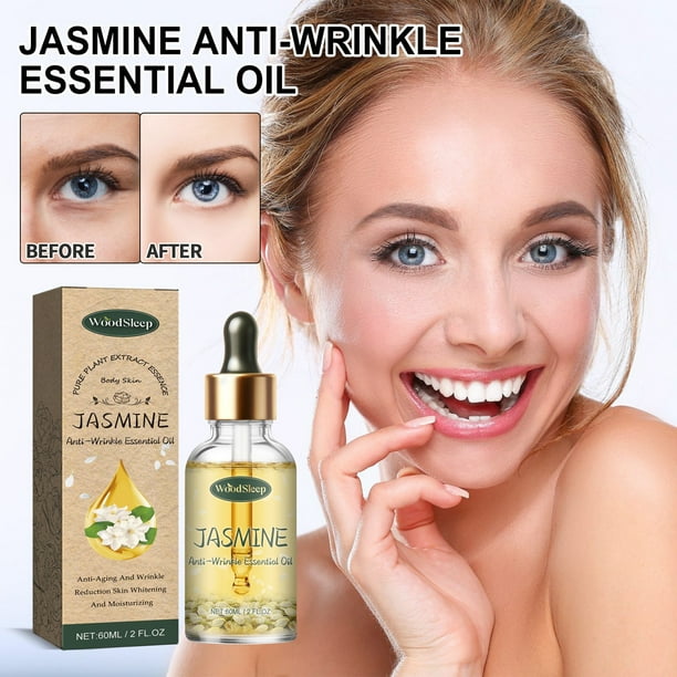 Fiudx Aceite de Masaje de Jazmín, Hidratante Facial, Iluminador
