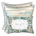 thumbnail image 3 of Joita California Rêve Polyester Housses de Coussin à Fermeture Éclair en Bleu (Lot de 3), 3 of 5