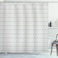 thumbnail image 1 of Ambesonne Funky Shower Curtain, Geometric Pattern Greyscale, 69"Wx75"L, Dimgray Pale Grey, 1 of 3