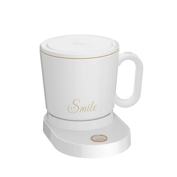 MPOW Heated Self-Stirring Mug with Wireless Charger – 55°C Temp Control, Food-Grade Ceramic Cup, 300ml – Perfect for Office, Home or Travel