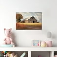 thumbnail image 4 of Farmhouse Wall Art, Vintage Barn Rainbow Picture Canvas Wall Art, Rustic Country Canvas Prints, Autumn Countryside Sunset Landscape Pictures for Farmhouse Living Room Wall Decor 12x18 Inches, 4 of 6