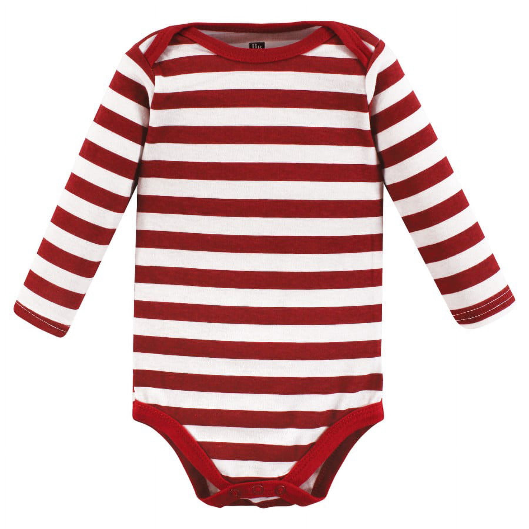 Hudson Baby Cotton Long-Sleeve Bodysuits, 7-Pack, Newborn-24 Months
