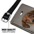 thumbnail image 3 of Red Smooth Dachshund Wiener Dog Breed Rectangle Leather Luggage Card Suitcase Carry-On ID Tag, 3 of 8