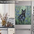 thumbnail image 5 of Cat Flowers Black Dishwasher Magnetic Covers Magnet Sticker Kitchen Decor Dishwasher Refrigerator Front Door Covers Decorative Magnetic 23" x 26", 5 of 5