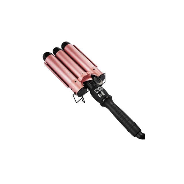Waflera de Cabello Tenaza Jumbo 3 Barriles 33mm Timco T8813 – Ondas Tipo Sirena al Estilo Hollywood