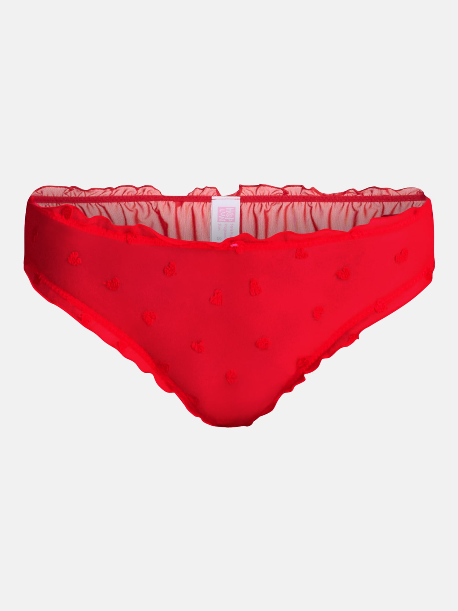 No Boundaries Low Rise Mesh Bikini Panties, 3 Pack, Women’s XS-XXXL